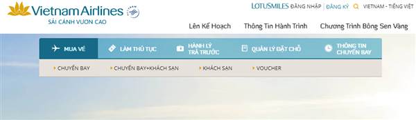 Check in truc tuyen vietnam airlines