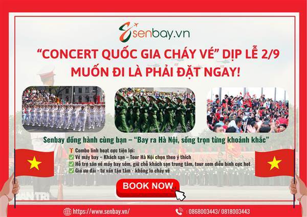 ✈️ “Muốn ‘check-in’ ở tâm điểm sự kiện lớn nhất năm? Đặt vé ra Hà Nội ngay kẻo lỡ trend!”