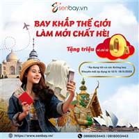 Vietjet ưu đãi cực khủng – 1 TRIỆU vé chỉ từ 0Đ đã lên sóng! Đặt ngay tại Senbay kẻo lỡ cơ hội vàng!
