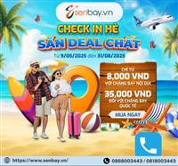 VIETRAVEL AIRLINES ƯU ĐÃI CỰC CHẤT MÙA HÈ 2025 - Bay nội địa & quốc tế giá chỉ Từ 8,000 VNĐ & 35,000 VNĐ