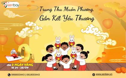 3 Ngày Vàng Săn Vé 0 Đồng Vietjet Air Cùng Senbay Đón Trung Thu Muôn Phương