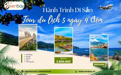 TOUR DU LỊCH ĐÀ NẴNG 5 NGÀY 4 ĐÊM CÙNG SENBAY: KHÁM PHÁ TRỌN VẸN HÀNH TRÌNH DI SẢN!