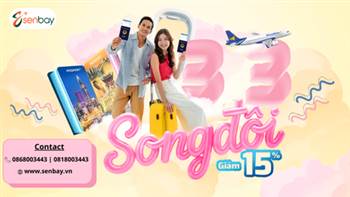 Bùng nổ ưu đãi Vietravel Airlines: Giảm ngay 15% ngày song đôi tại Senbay