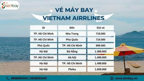Senbay Cập Nhật Bảng Giá Vé Máy Bay Vietnam Airlines Mới Nhất 2026