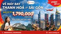 Senbay hướng dẫn đặt vé máy bay Thanh Hóa đi Sài Gòn nhanh chóng, uy tín