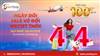 SĂN VÉ MÁY BAY VIETJET KHUYẾN MÃI 4/4: GIẢM ĐẾN 100% GIÁ VÉ TẠI SENBAY