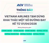 Cập nhật mới nhất: Tạm dừng 7 đường bay nội địa từ 01/04/2026 và hỗ trợ từ Senbay