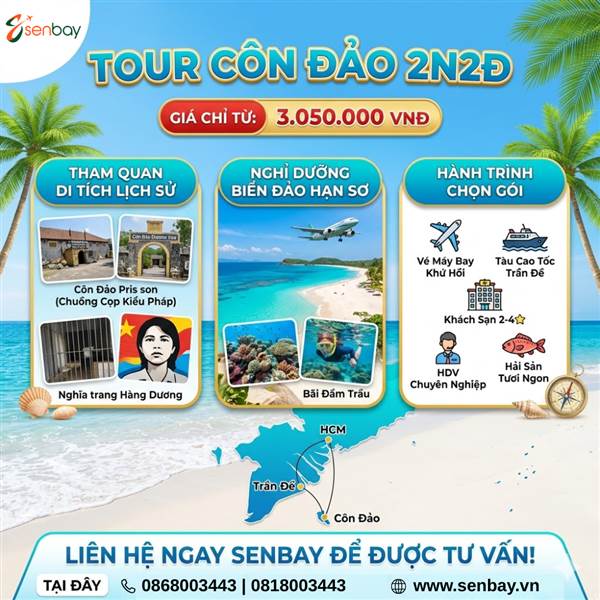 Khám Phá Tour Côn Đảo 2N2Đ: Hành Trình Tâm Linh Và Biển Đảo Huyền Thoại
