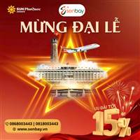 Sun PhuQuoc Airways Tung Ưu Đãi 15% Mừng Đại Lễ: Đặt Vé Ngay Tại Senbay