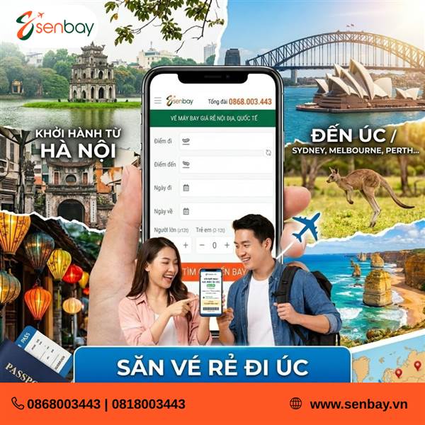 Bay đến xứ sở Kangaroo cùng vé máy bay Hà Nội Australia ưu đãi tại Senbay.vn