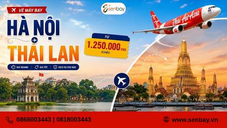 Oanh tạc xứ Chùa Vàng với loạt vé máy bay Hà Nội Thái Lan giá rẻ