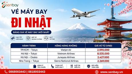 Săn Ngay Vé Máy Bay Nhật Giá Rẻ Tại Senbay – Chạm Tay Vào Giấc Mơ Xứ Sở Phù Tang