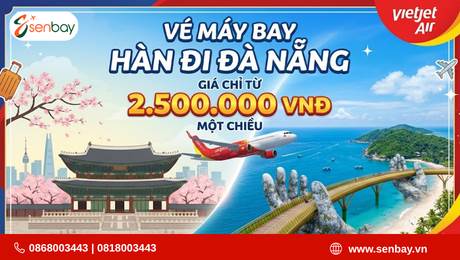 Đặt Vé Máy Bay Hàn Đi Đà Nẵng Giá Rẻ, Uy Tín Tại Senbay