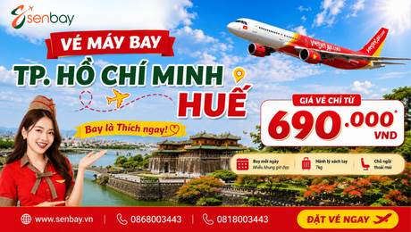 Đặt Vé Máy Bay TP. Hồ Chí Minh Huế Tại Senbay: Hành Trình Về Miền Di Sản Giá Tốt Nhất