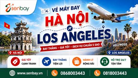 Chinh phục giấc mơ Mỹ: Săn vé máy bay Hà Nội Los Angeles tiết kiệm cùng Senbay