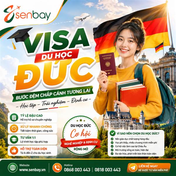 Visa Du Học Đức: Hướng Dẫn Thủ Tục Chi Tiết Từ A-Z Cùng Senbay