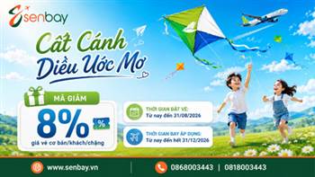 Cất Cánh Diều Ước Mơ: Săn Ưu Đãi Giảm 8% Vé Máy Bay Bamboo Airways Cùng Senbay