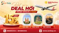 Vé máy bay Sun PhuQuoc Airways: Săn ưu đãi giảm 15% khi đặt sớm tại Senbay