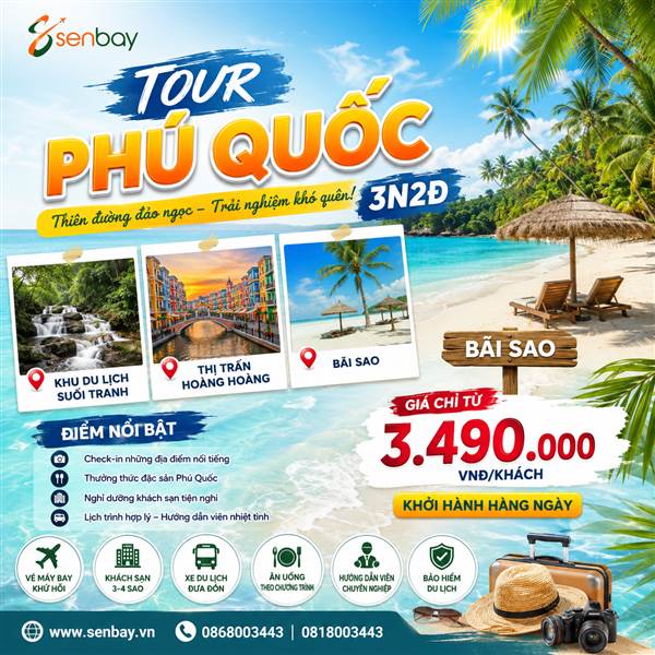 Tour Phú Quốc 3N2Đ