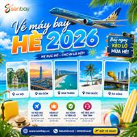 Vé máy bay hè 2026 giá rẻ tại Đại lý vé máy bay Senbay