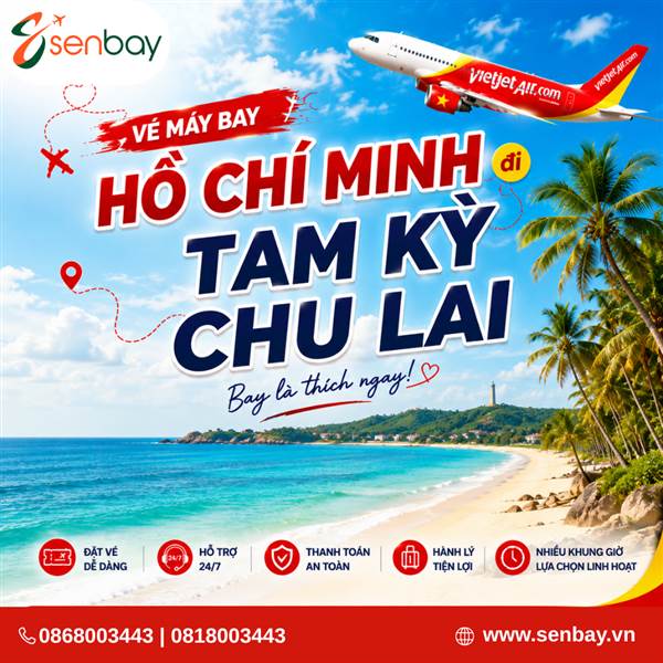Vé máy bay Hồ Chí Minh đi Chu Lai