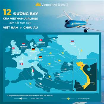 Vé máy bay đi Châu Âu giá rẻ của Vietnam Airlines: Bí quyết săn vé và lịch trình chi tiết từ Senbay