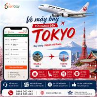 Vé máy bay từ Osaka đến Tokyo bay thẳng nội địa Nhật Bản siêu nhanh cùng Senbay.vn