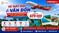 Vé máy bay đi Vân Đồn giá đại lý tốt nhất thị trường, đặt chỗ an tâm cùng Senbay.vn