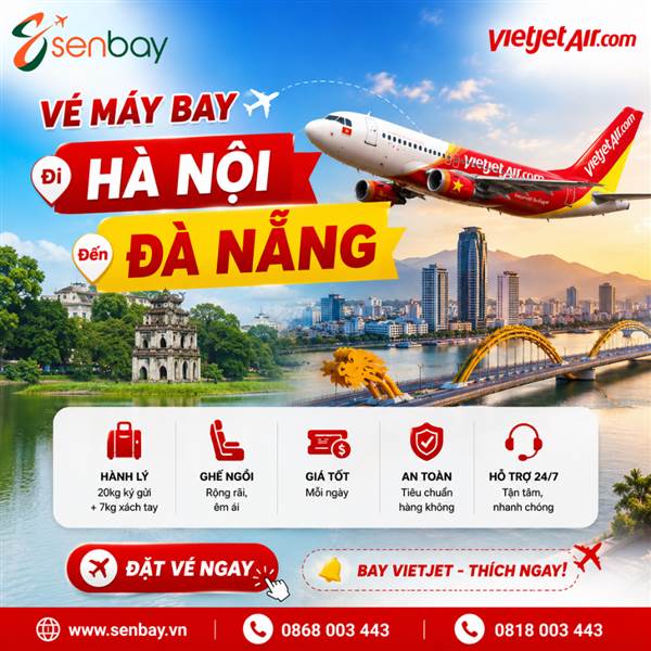 Vé máy bay Hà Nội đi Đà Nẵng giá rẻ