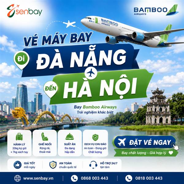 Vé máy bay Đà Nẵng đi Hà Nội giá rẻ