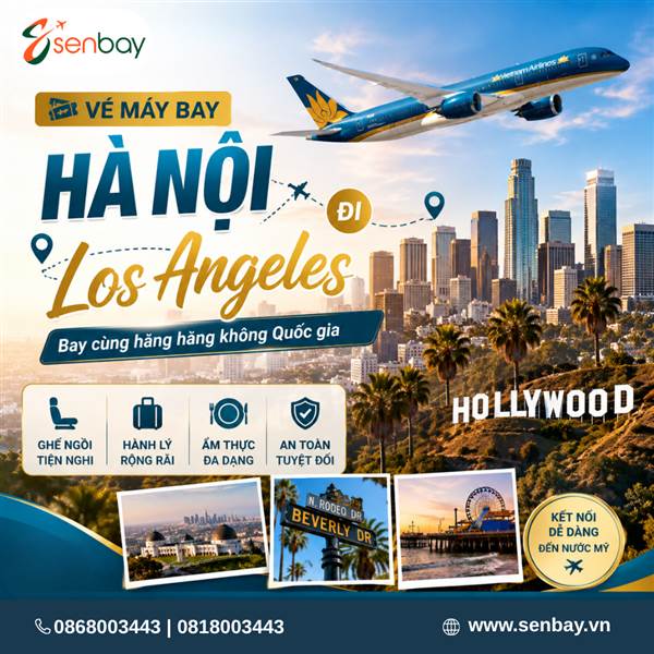 Vé máy bay Hà Nội đi Los Angeles