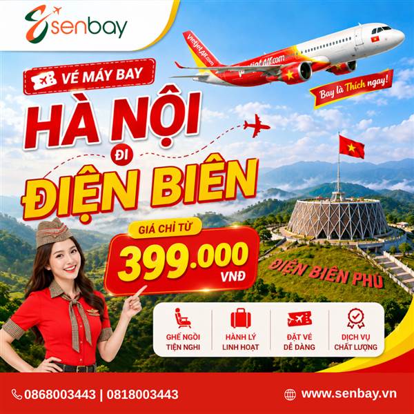 Vé máy bay Hà Nội đi Điện Biên giá rẻ