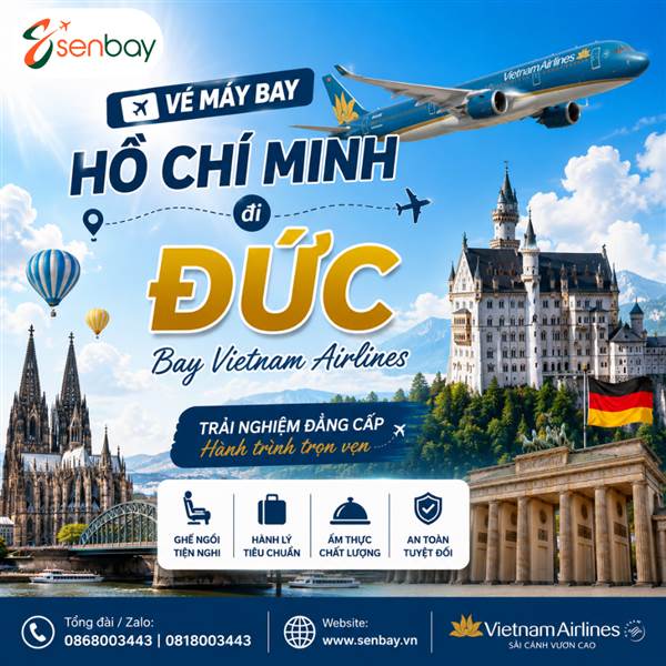 Vé máy bay Hồ Chí Minh đi Đức